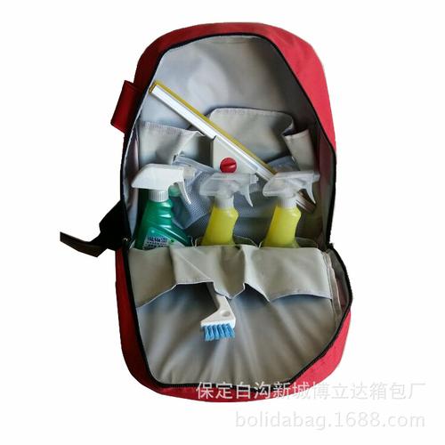 定做订制多功能耐磨防水双肩家政清洁包 保洁服务工具包 厂家工厂